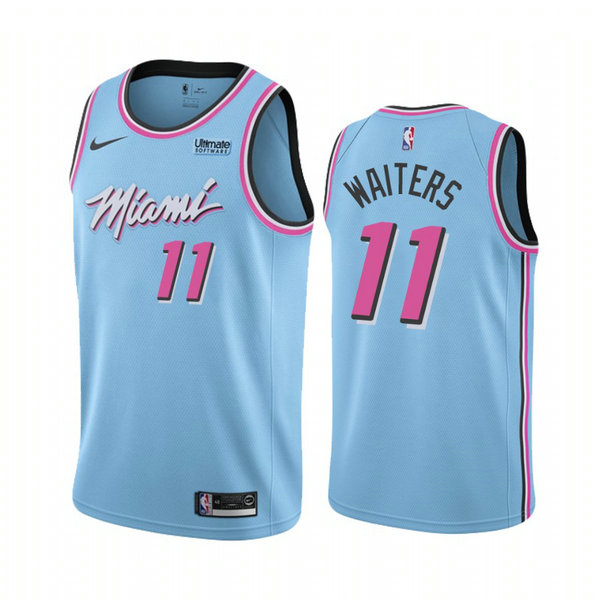 Camiseta Dion Waiters 11 Miami Heat 2020-21 Temporada Statement Azul Hombre