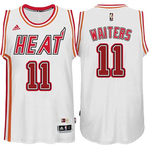 Camiseta Dion Waiters 11 Miami Heat Retro Blanco Hombre