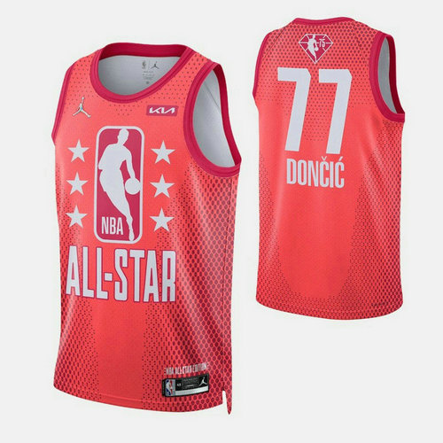 Camiseta Doncic 77 All Star 2022 rojo Hombre