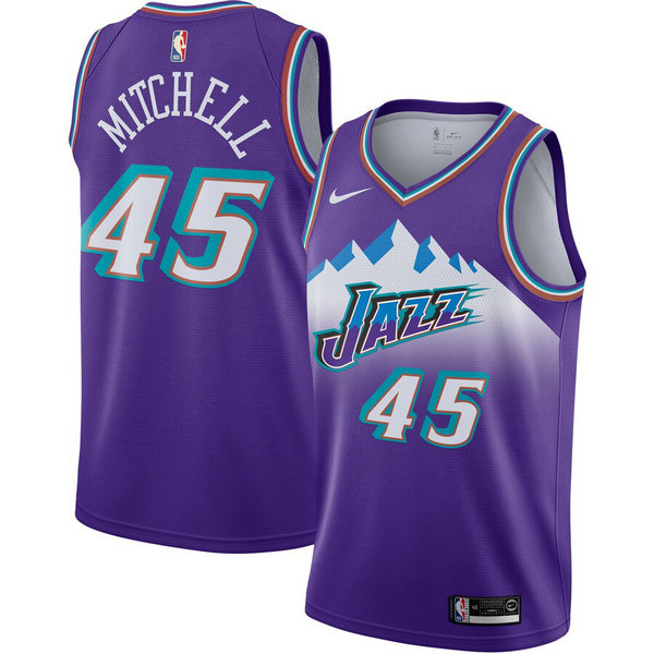 Camiseta Donovan Mitchell 45 Utah Jazz 2020-21 Temporada Statement Púrpura Hombre
