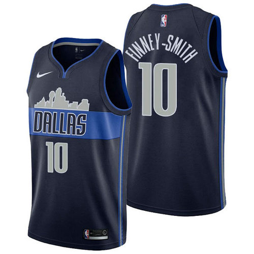 Camiseta Dorian Finney-Smith 10 Dallas Mavericks 2018-2019 azul Hombre