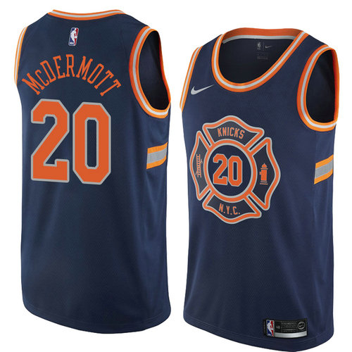 Camiseta Doug Mcdermott 20 New York Knicks Ciudad 2018 Azul Hombre
