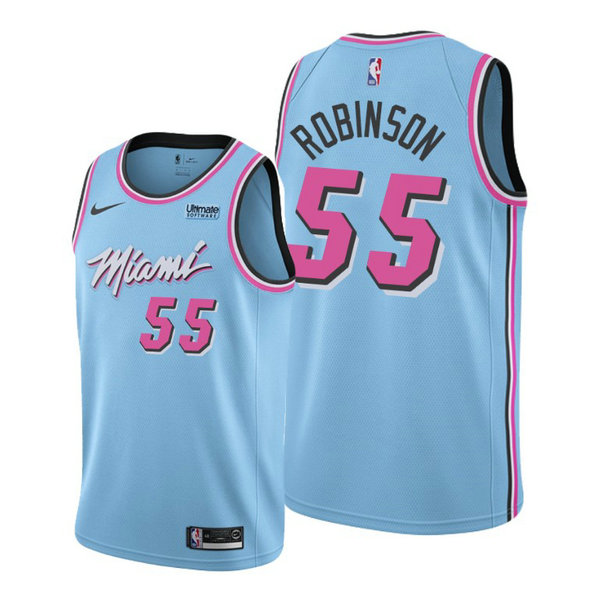 Camiseta Duncan Robinson 55 Miami Heat 2020-21 Temporada Statement Azul Hombre