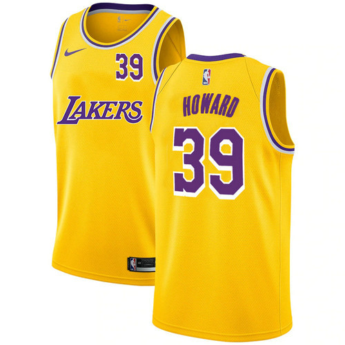Camiseta Dwight Howard 39 Los Angeles Lakers 2020-21 City Edition Amarillo Hombre