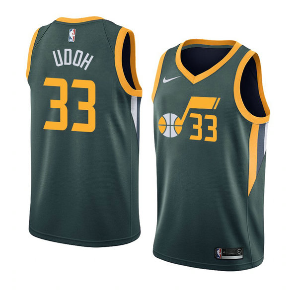 Camiseta Ekpe Udoh 33 Utah Jazz 2020-21 Temporada Statement Verde Hombre