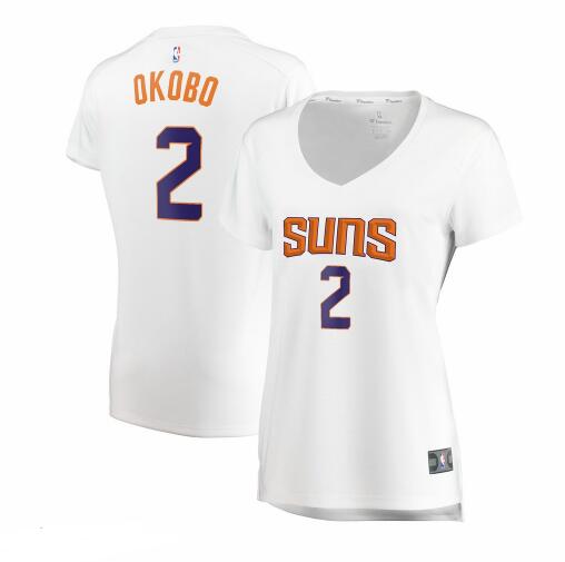Camiseta Elie Okobo 2 Phoenix Suns association edition Blanco Mujer