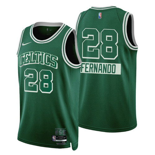 Camiseta FERNANDO 28 Boston Celtics 2022 75 aniversario edición de la ciudad Verde Hombre