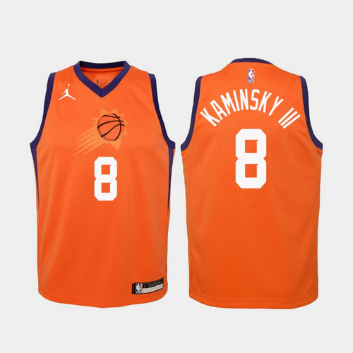 Camiseta Frank Kaminsky Iii 8 Phoenix Suns 2020-21 Statement naranja Hombre