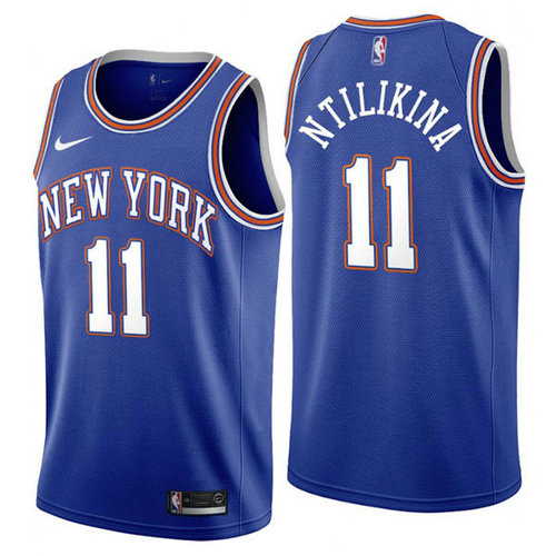 Camiseta Frank Ntilikina 11 New York Knicks 2019-2020 azul Hombre