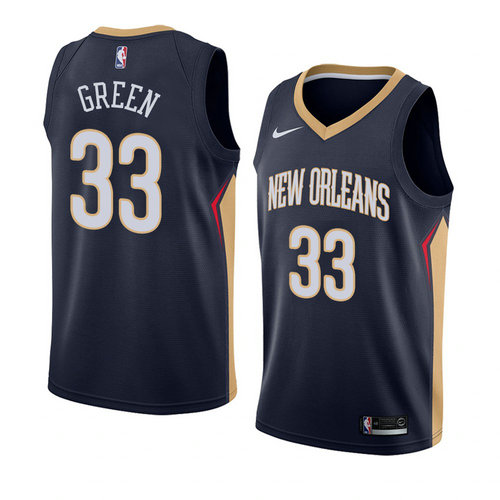 Camiseta Garlon Verde 33 New Orleans Pelicans Icon 2018 Azul Hombre