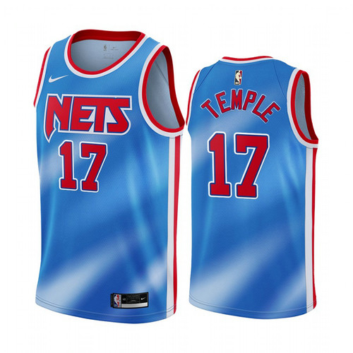 Camiseta Garrett Temple 17 Brooklyn Nets 2020-21 Classic Edition Azul Hombre