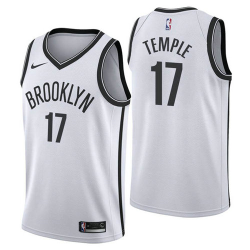 Camiseta Garrett Temple 17 Brooklyn Nets nike blanca Hombre