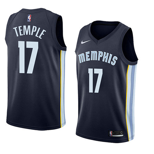 Camiseta Garrett Temple 17 Memphis Grizzlies Icon 2018 Azul Hombre