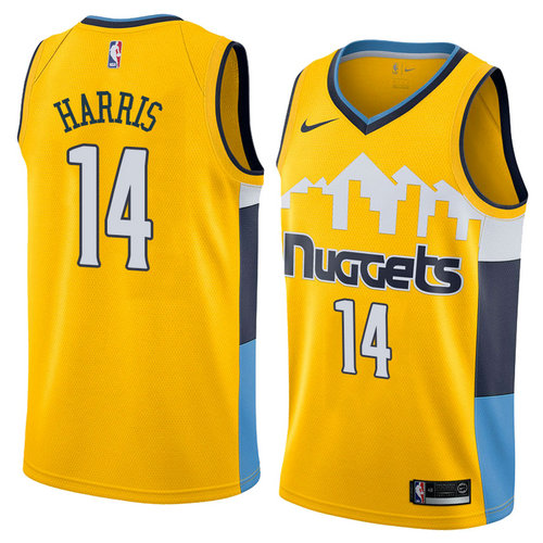 Camiseta Gary Harris 14 Denver Nuggets Statement 2018 Amarillo Hombre