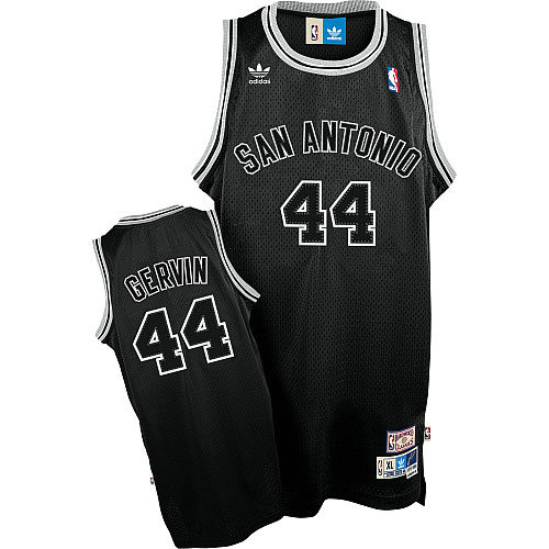 Camiseta George Gervin 44 San Antonio Spurs Retro Negro Hombre