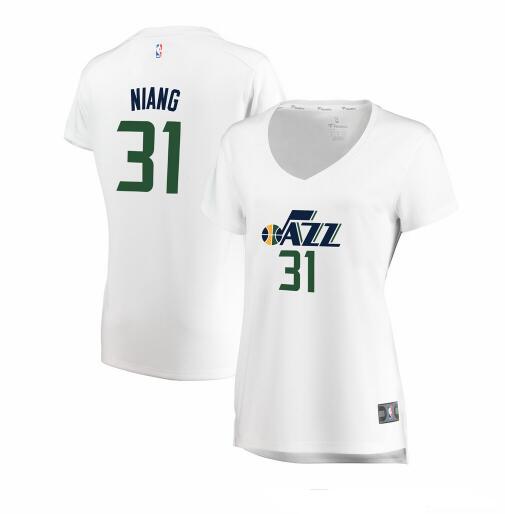 Camiseta Georges Niang 31 Utah Jazz association edition Blanco Mujer