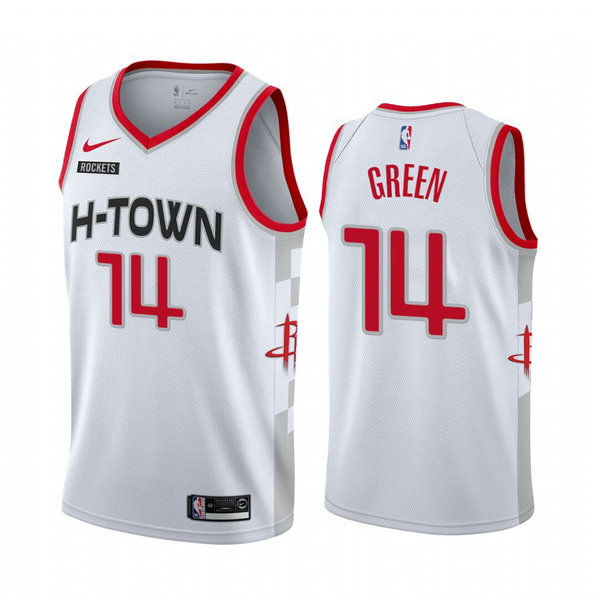 Camiseta Gerald Green 14 Houston Rockets 2020-21 Temporada Statement Bianca Hombre