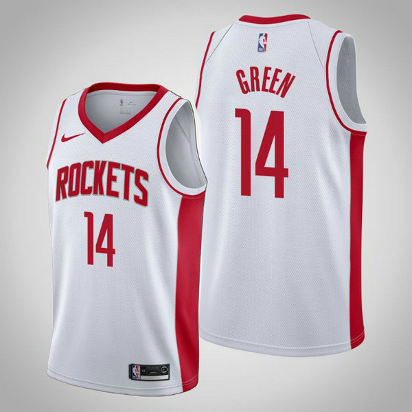Camiseta Gerald Green 14 Houston Rockets Ciudad Edition 2019-20 Bianca Hombre