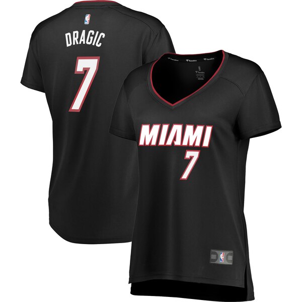 Camiseta Goran Dragic 7 Miami Heat icon edition Negro Mujer