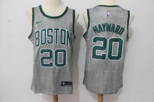 Camiseta Gordon Hayward 20 Boston Celtics Baloncesto gris Hombre