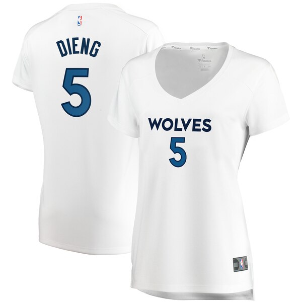 Camiseta Gorgui Dieng 5 Minnesota Timberwolves association edition Blanco Mujer