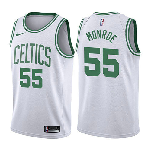 Camiseta Greg Monroe 55 Boston Celtics Association 2017-18 Blanco Hombre