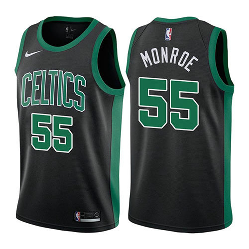 Camiseta Greg Monroe 55 Boston Celtics Statehombret 2017-18 Negro Hombre