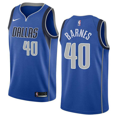 Camiseta Harrison_Barnes 40 Dallas Mavericks nike azul Hombre