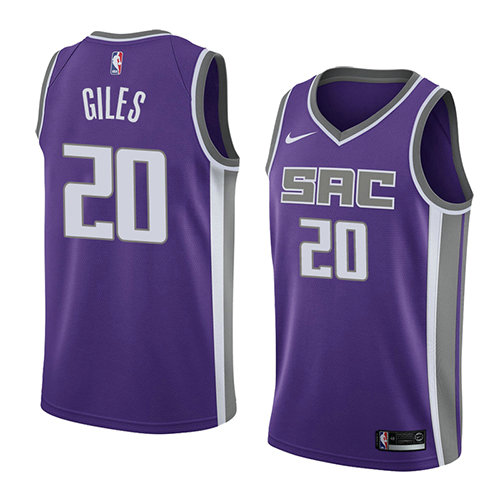 Camiseta Harry Giles 20 Sacramento Kings Icon 2018 Púrpura Hombre