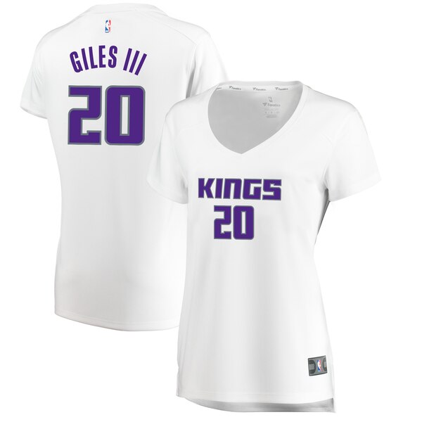 Camiseta Harry Giles 20 Sacramento Kings association edition Blanco Mujer