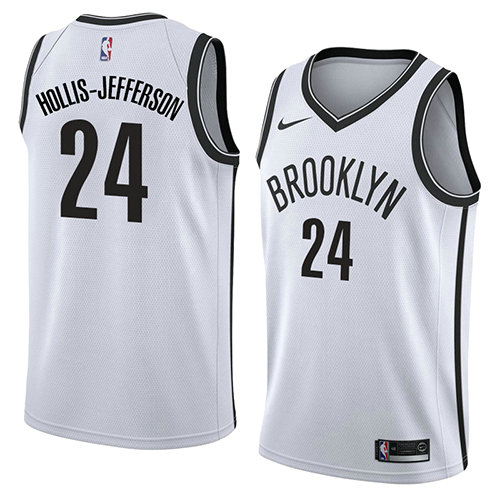 Camiseta Hollis-Jefferson 24 Brooklyn Nets Association 2018 Blanco Hombre