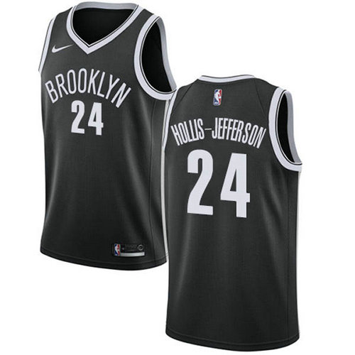 Camiseta Hollis Jefferson 24 Brooklyn Nets 2019 negro Hombre