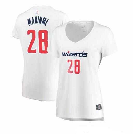 Camiseta Ian Mahinmi 28 Washington Wizards association edition Blanco Mujer