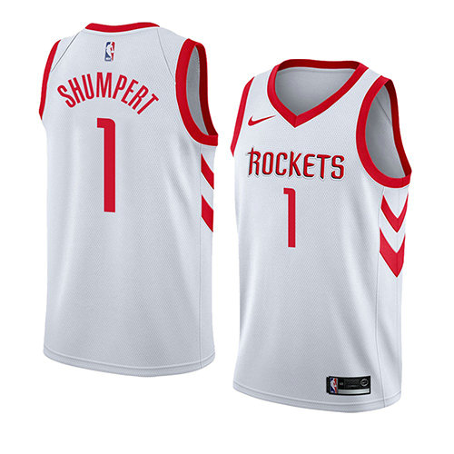 Camiseta Iman Shumpert 1 Houston Rockets Association 2018 Blanco Hombre