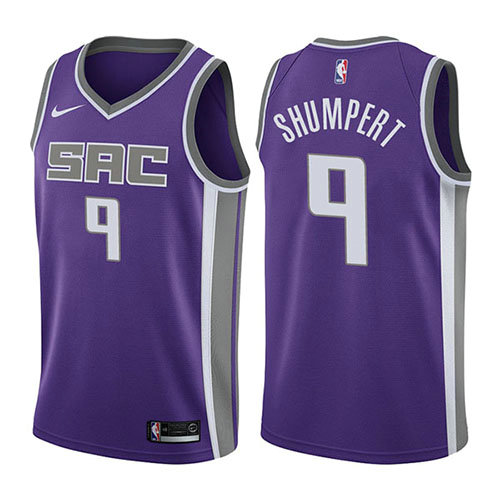 Camiseta Iman Shumpert 9 Sacramento Kings Icon 2017-18 Púrpura Hombre