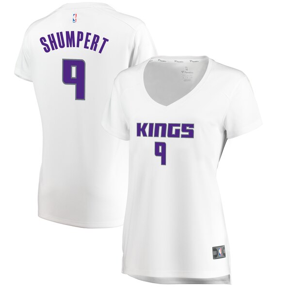 Camiseta Iman Shumpert 9 Sacramento Kings association edition Blanco Mujer