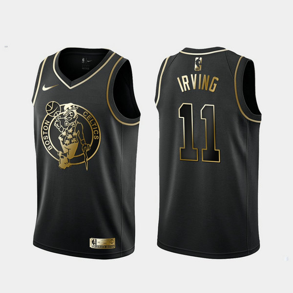 Camiseta Irving 11 Boston Celtics 2020-21 Temporada Statement Negro Hombre
