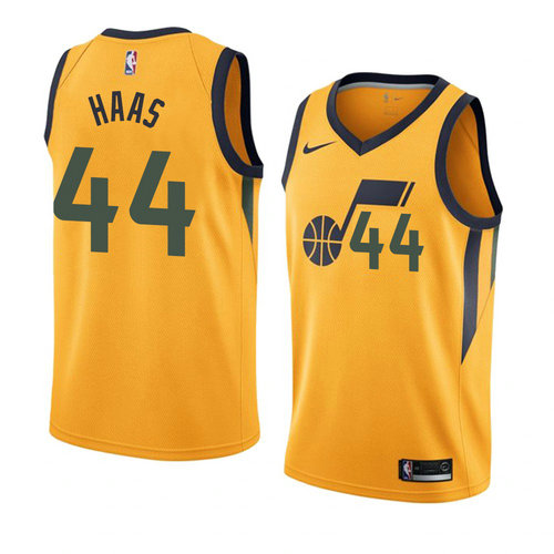 Camiseta Isaac Haas 44 Utah Jazz Statement 2018 Amarillo Hombre