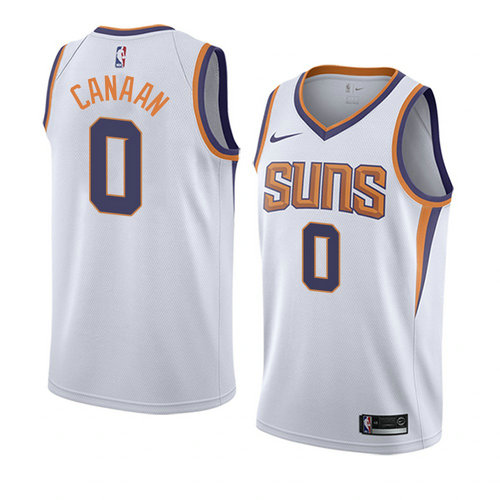Camiseta Isaiah Canaan 0 Phoenix Suns Association 2018 Blanco Hombre