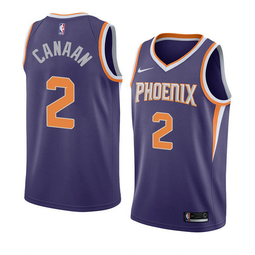 Camiseta Isaiah Canaan 2 Phoenix Suns Icon 2018 Púrpura Hombre