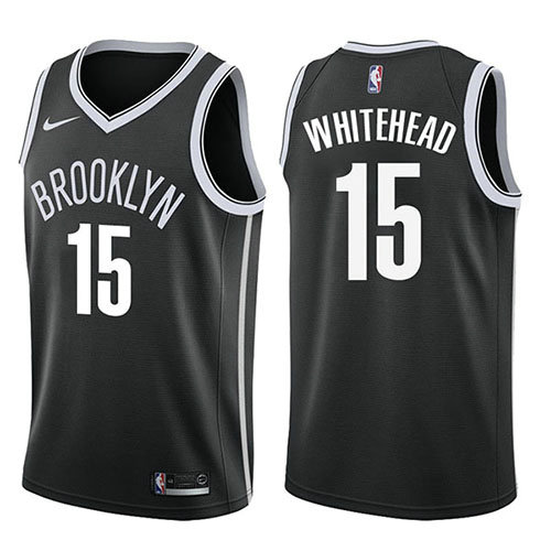 Camiseta Isaiah Whitehead 15 Brooklyn Nets Icon 2017-18 Negro Hombre