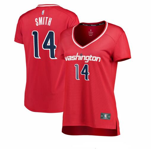 Camiseta Ish Smith 14 Washington Wizards icon edition Rojo Mujer