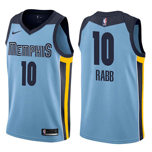 Camiseta Ivan Rabb 10 Memphis Grizzlies Statement 2017-18 Azul Hombre