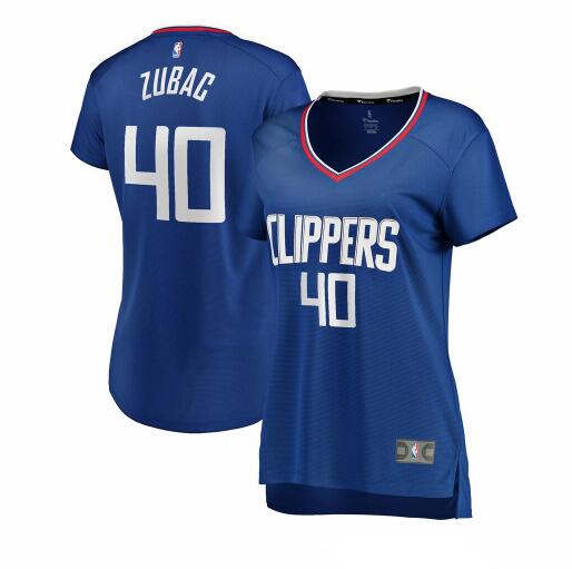 Camiseta Ivica Zubac 40 Los Angeles Clippers icon edition Azul Mujer