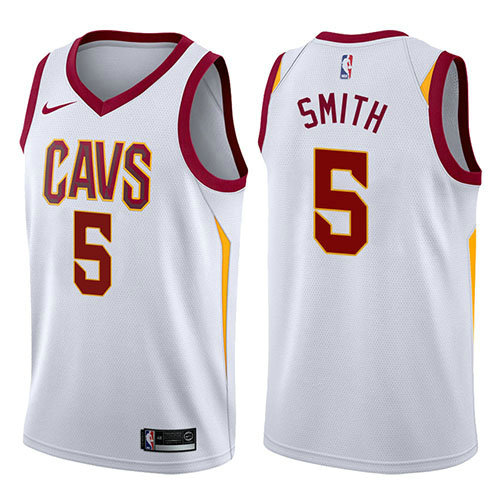 Camiseta J.R. Smith 5 Cleveland Cavaliers Association 2017-18 Blanco Hombre