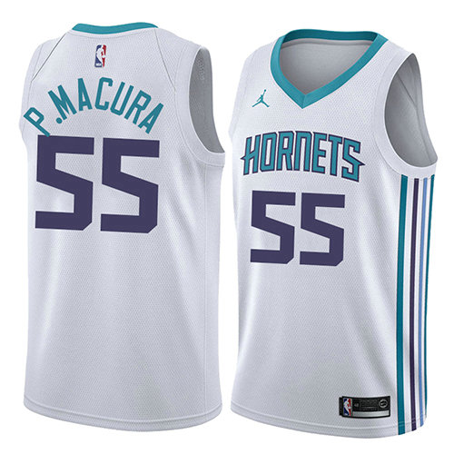 Camiseta J. P.macura 55 Charlotte Hornets Association 2018 Blanco Hombre
