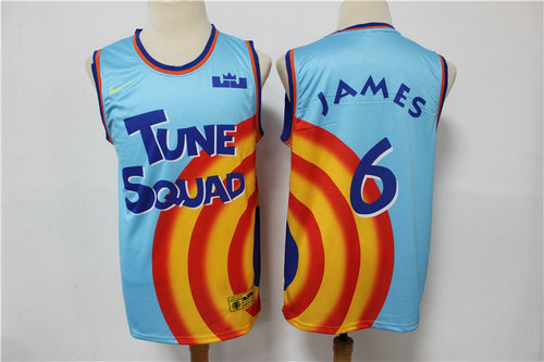 Camiseta JAMES 6 Los Angeles Lakers La versión cinematográfica de la segunda generación. Azul Hombre