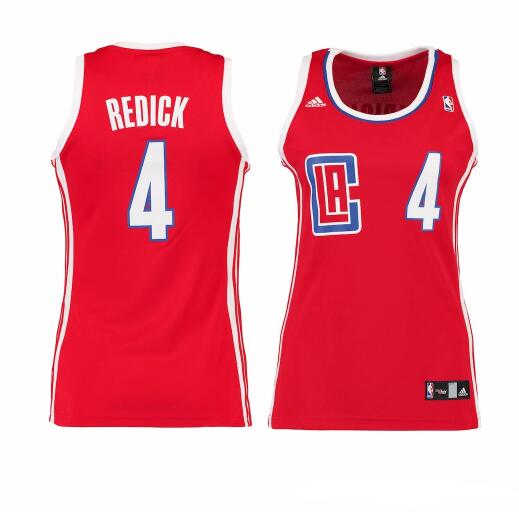 Camiseta JJ Redick 4 Los Angeles Clippers Réplica Rojo Mujer