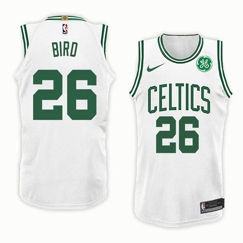 Camiseta Jabari Bird 26 Boston Celtics Association 2018 Blanco Hombre