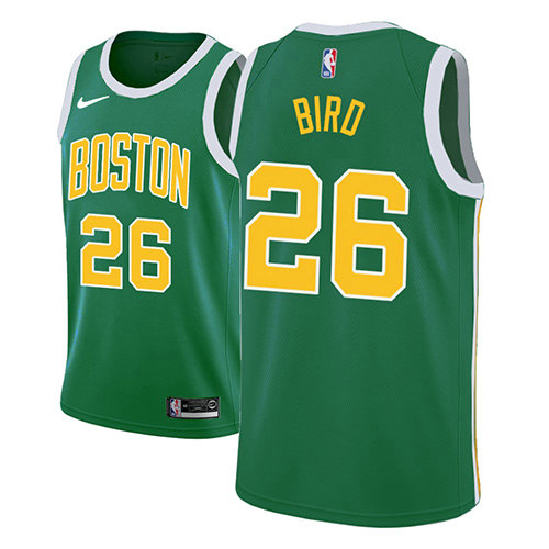 Camiseta Jabari Bird 26 Boston Celtics Earned 2018-19 Verde Hombre